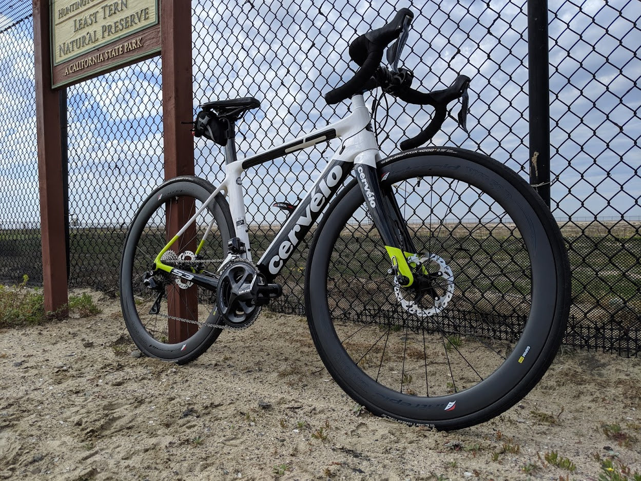 Intrepid Handcrafted Carbon Fiber Road Bike Wheelset 700c 50mm Depth Rim Brake