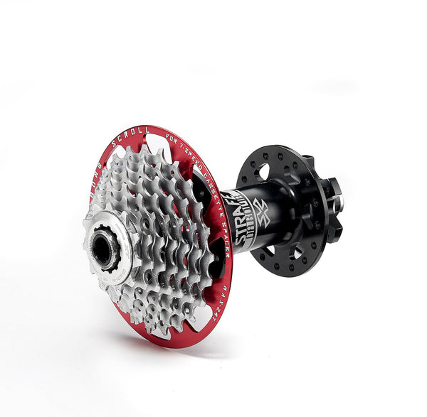 DaBomb Scroll 10 Speed to 7 Speed Converter for Shimano Cassette - Red